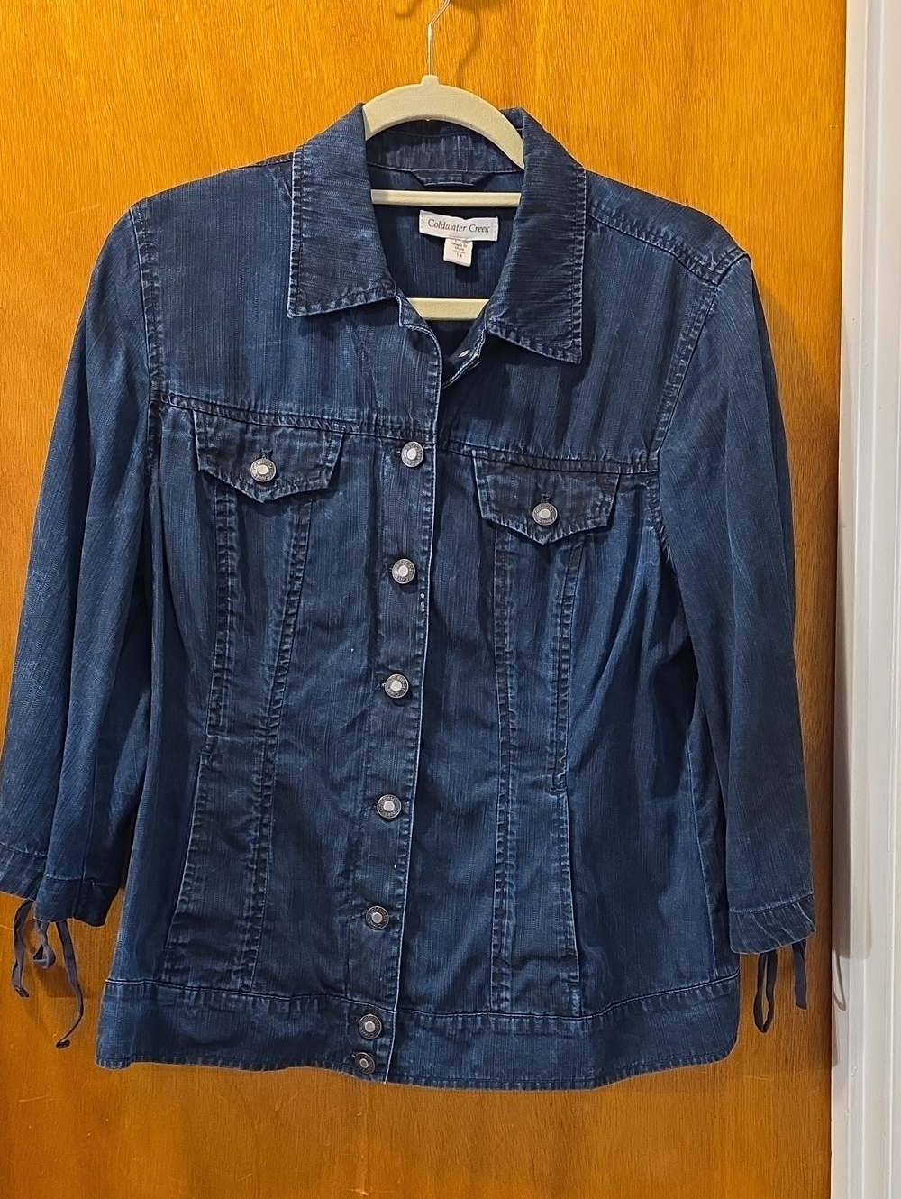 Coldwater Creek Women's Dark Blue Denim Jacket